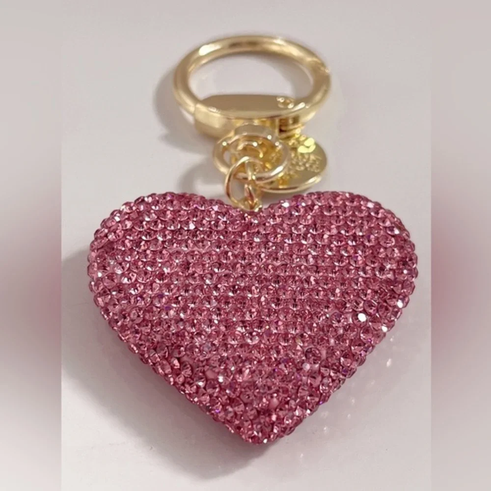 Bling bling heart key chain bag charm